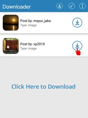 Downloader for Social Media android App screenshot 2